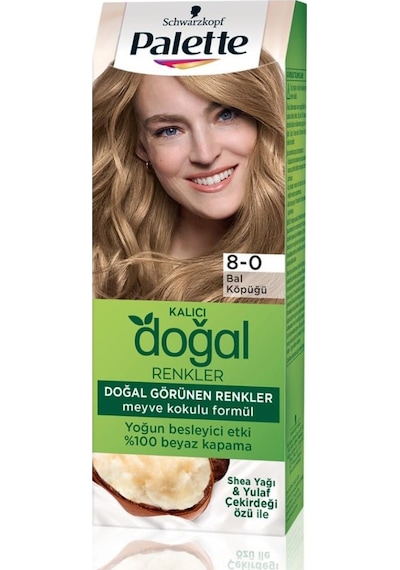 Palette 8 - 0 Bal Köpüğü Kalıcı Doğal Renkler Saç Boyası (313655713)