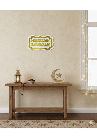 Dodomar 30 X 47 Cm Strafor Hoşgeldin Ramazan Duvar Ve Dekor Süsü