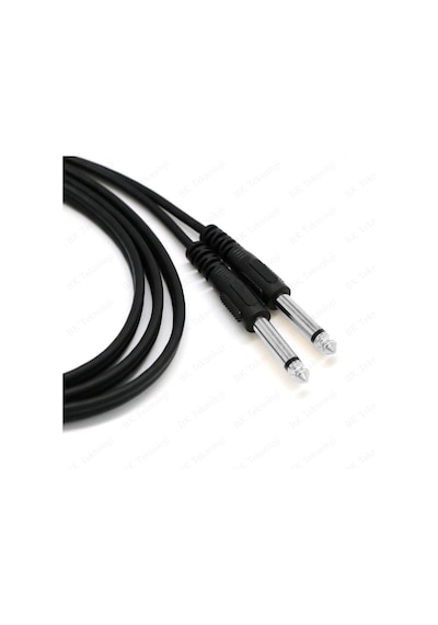 3.5mm Stereo Erkek to 2 x 6.3mm Mono Erkek Y Kablo - 3 Metre