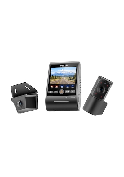 Viofo A229 Ultra-w 3 Kameralı Ön+arka Su Geçirmez+iç 4k+4k+1080p Hdr Sony Starvıs 2 Sensörlü Gps'li Araç Kamerası