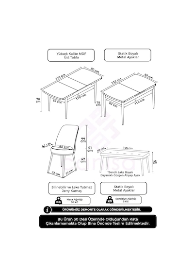 Canisa Concept Zen Serisi 80x132 Mdf Açılabilir Barok Ahşap Desen Masa Takımı 4 Füme Sandalye Ve 1 Bench Barok Masa Sandalye Ve Bench Füme Canisa Concept Zen Serisi 80x132 Mdf Açılabilir Barok Ahşap Desen Masa Takımı 4 Füme Sandalye Ve 1 Bench Barok Masa Sandalye Ve Bench Füme