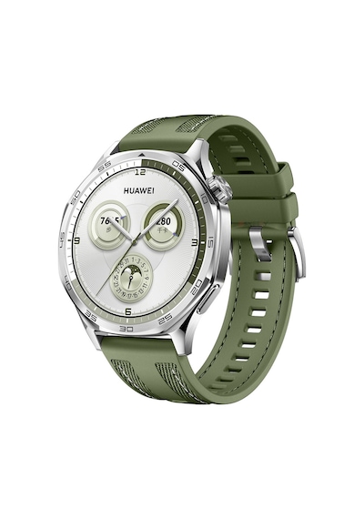 Sneezy Huawei Watch Gt5 Pro 46mm İle Uyumlu Metal Tokalı Dikiş Detaylı Şık Dokuma Silikon Kordon