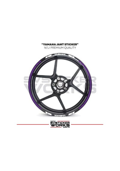 Yamaha Jant Sticker Seti Yüksek Kalite 16lı Jant Set Yamaha Uyumlu 51697993