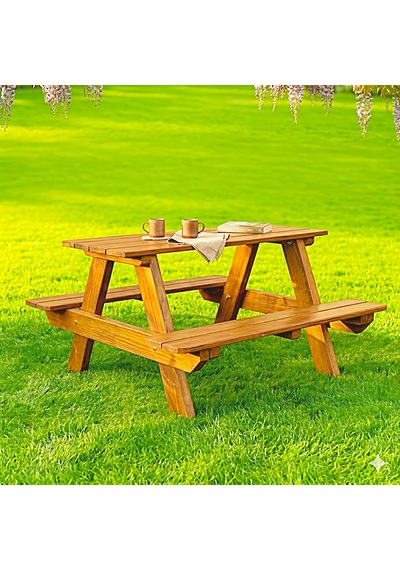 Çocuk Piknik Masası -lux-kahverengi