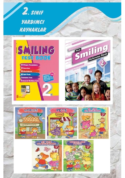 2.sınıf Smiling Test Book + New Smiling Reference Book 2'lii Set + 5 Li Hikaye Seti