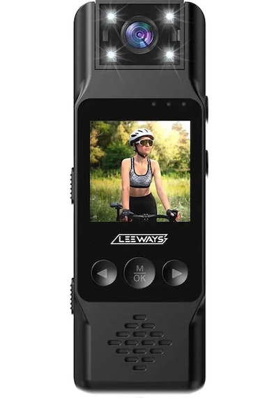 4k 1080p Hd Mini Vücut-yaka Kamerası Aksiyon Kamerası Siyah