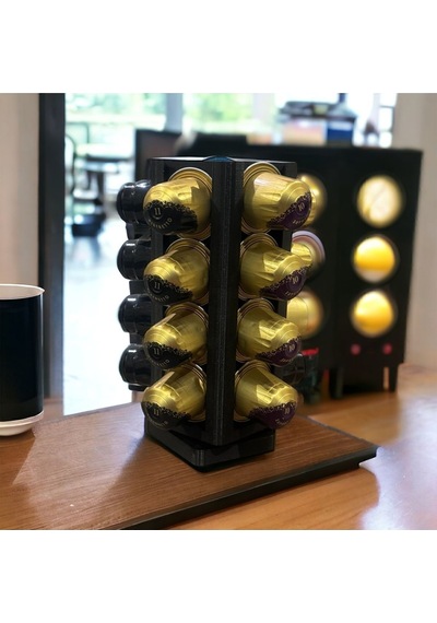Nespresso Ve Starbuck Uyumlu Kapsül Kahve Tutucu - Hareketli Dönebilen Kapsül Kahve Standı