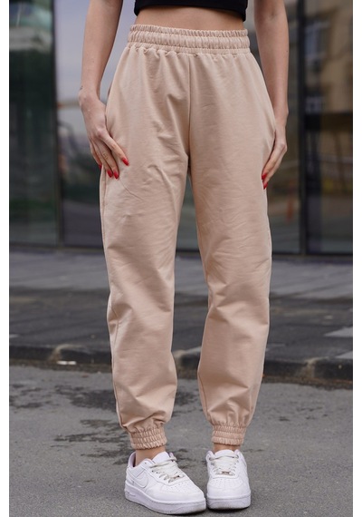 Madmext Bej Comfort Fit Basic Eşofman Altı Mg1635-bej Bej
