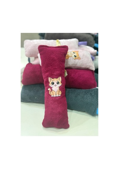 Kedi Köpek Oyuncağı Peluş Baskılı, Yumuşak Kumaşlı Hışırtılı Oyuncak Kırmızı - 937493409