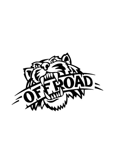 Tiger Off Road Sticker 20 X 12 Cm