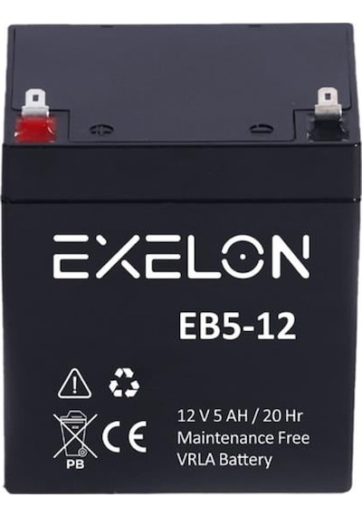 Exelon 12v 5 Ah Akü Kuru Tip 91 70 102 1,33 Kg Vrla Battery