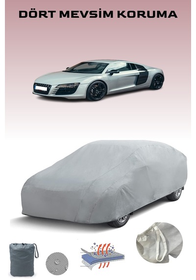 Audı R8 V8 2007 - 2012 Araba Brandası Oto Branda Gri