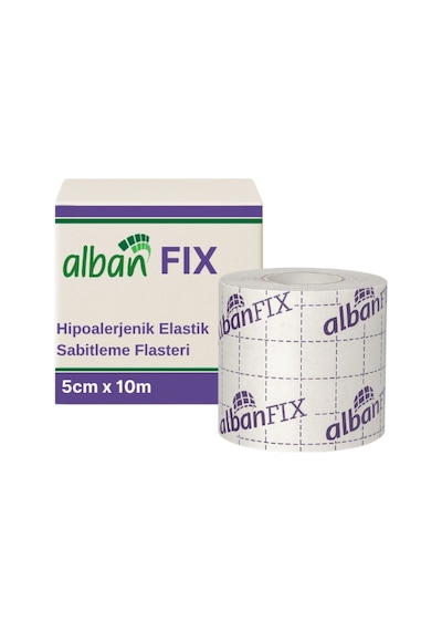 Fix Elastik Sabitleme Bandı 5cm X 10m, 3 Kutulu Set. Elastik Non-woven Medikal Flaster