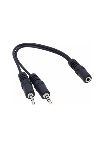 Powermaster 3.5 Mm Stereo Dişi-2x3.5 Mm Stereo Erkek 20 Cm Y Kablo