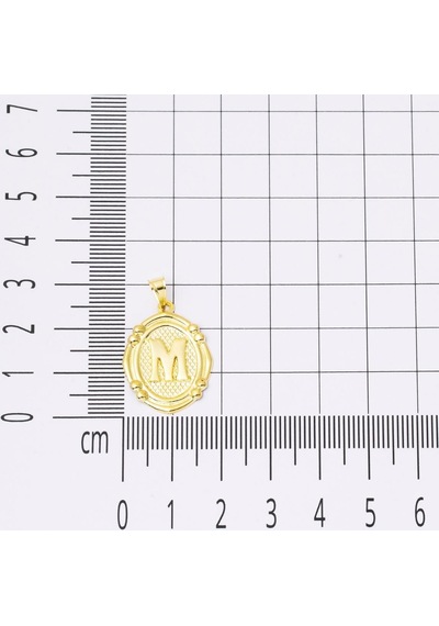 14 Ayar İtalyan M Harfi Altın Kolye Klımy14k28897