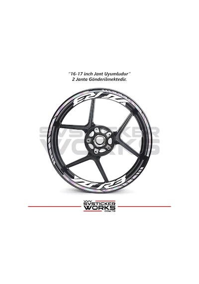 Yamaha Yzf-r3 Yazılı Jant Sticker Dış Ve İç Set Sticker Jant Şeridi Hologram