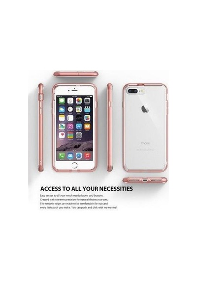 Ringke Frame Apple Uyumlu iPhone 7 Plus İle Çerçeveli Bumper Kılıf Blaze Red
