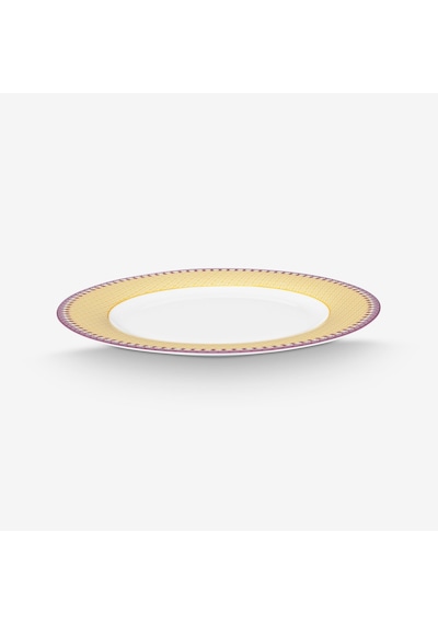 Sarı Porselen Yemek Tabağı 26,5 Cm