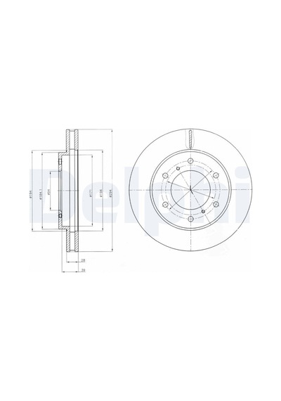 Fren Disk - Fiat Fullback - Delphı-bg4257