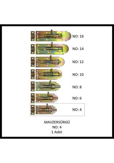 Mavzer Sürgü No: 04 Sarı