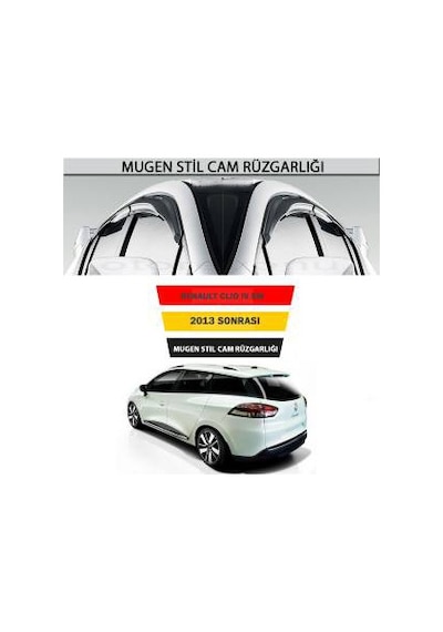 Renault Clio 4 Hb 4 Lü Mugen Cam Rüzgarlığı