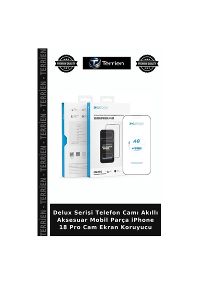 Delux Serisi Telefon Camı Akıllı Aksesuar Mobil ParçaApple iPhone Uyumlu 18 Pro Cam Ekran Koruyucu