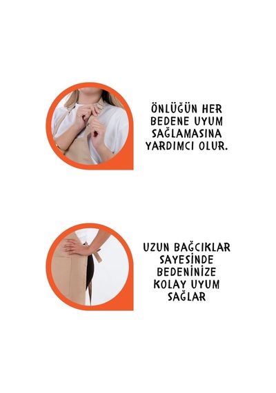 Star Ayar Askılı Havlulu 4lü Mutfak Önlüğü Seti Eldiven Tutacak Krem-siyah-siyah
