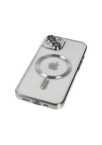 Apple iPhone Uyumlu, 14 Kılıf Kross Magneticsafe Kapak - Gümüş