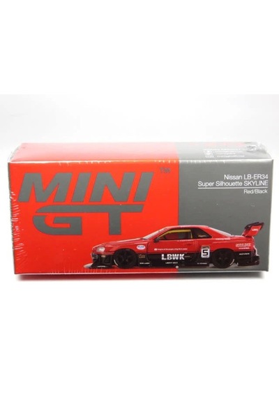 1:64 Mini Gt 2024 Nissan Skylıne Gt-r R34 Super Sılhouette Redblack