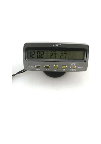 Araba Araç Oto Çok Fonksiyonlu Termometre Saat Voltmetre Vst7045