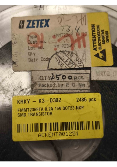 Fmmt2369ta 0.2a 15v Sot23 Smd Transistör 100 Adet