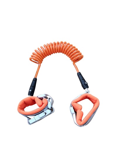 Evokids Extra Kilitli Güvenlik Bilekliği - (Çelik Uçlu) - Turuncu Çok Renkli