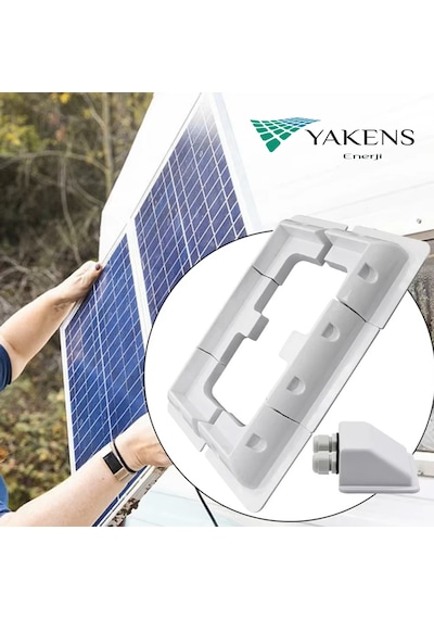 Karavan Tekne Güneş Paneli Montaj Braket Seti 7 Parça + Kablo Geçiş Kapağı