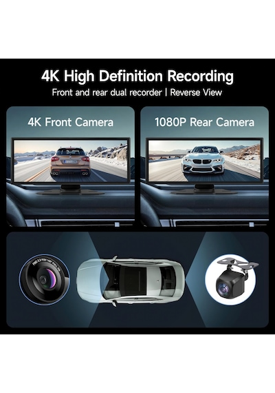 Yeni Tasarım Kablosuz Ekranlı Hassas Dokunmatik Carplay Android Auto Uyumlu 4k 10.2 Inç Çift Kameralı Araç Multimedya Ekranı 10.2" Yeni Tasarım Kablosuz Ekranlı Hassas Dokunmatik Carplay Android Auto Uyumlu 4k 10.2 Inç Çift Kameralı Araç Multimedya Ekranı 10.2"
