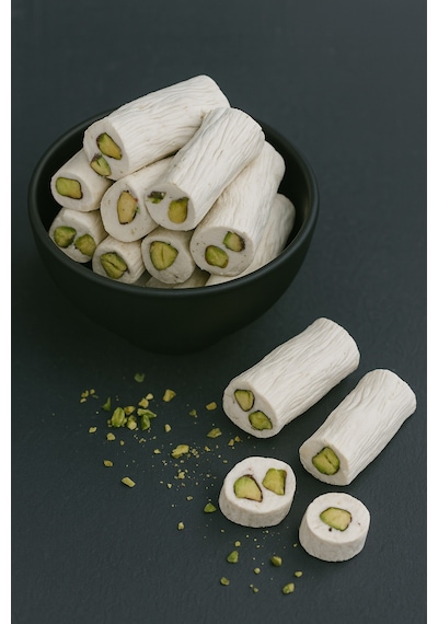 Online Kuruyemiş Antep Fıstıklı Beyaz Fitil Lokum 1000 Gr