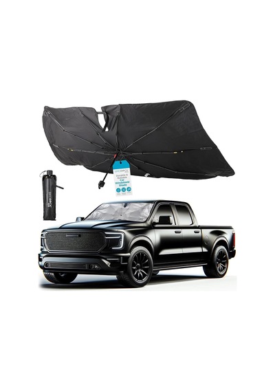 Araba Ön Camı Güneş Şemsiyesi - Katlanabilir Kılıf Ön Cam İçin Uv Bloğu, Suv, Kamyon Ve Sedan İçin Güneş Ko Genel