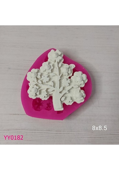 Yy0182 Yonca Yapraklı Ağaç Silikon Kalıp
