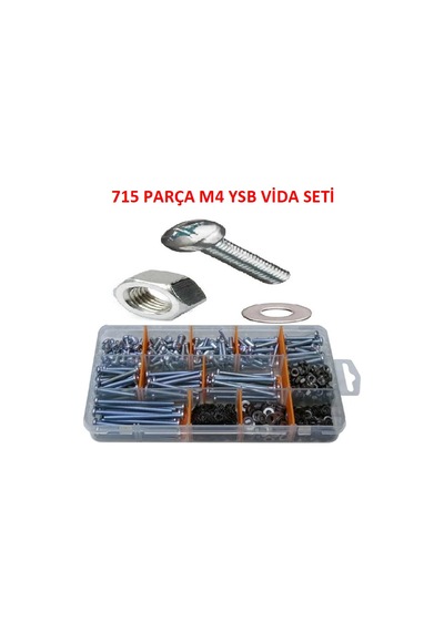 Ayder Hırdavat M4 Ysb Vida Seti 715 Parça