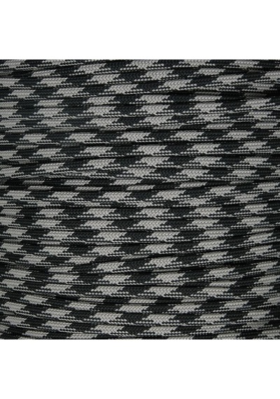 Paracord İp 4 Mm Gri Siyah Desenli Renk No:106 10 Metre Çok Renkli