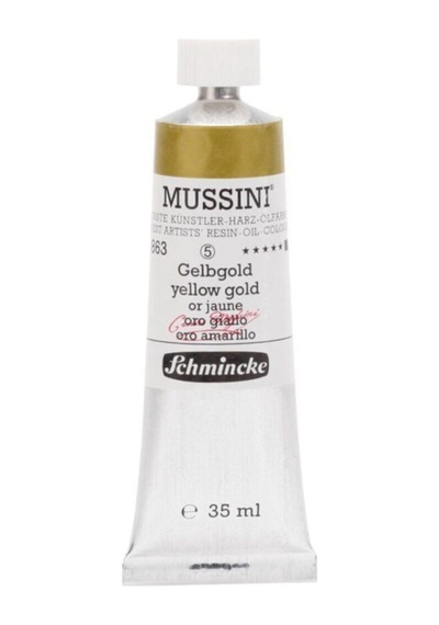 Schmincke Mussini Artist Yağlı Boya 35 ML Seri 5 863 Yellow Gold