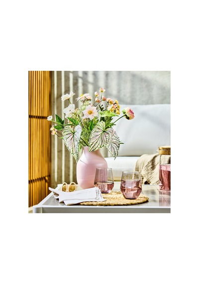 Ikea Smycka Yapay Buket 60 Cm Pembe - Beyaz