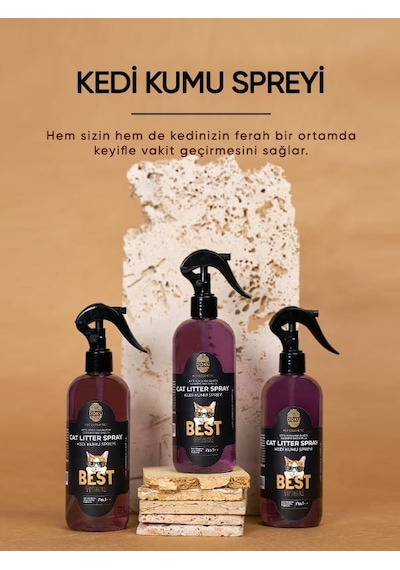 Doku Pet Cosmetic Kedi Kumu Spreyi Topaklanma Yapmayan Kedi Kumu Koku Giderici Sprey 400 ML