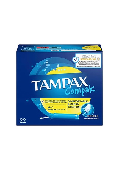 3 Adet Tampax Compak Aplikatörlü Tampon Normal 22'li
