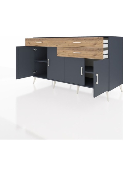 Kronos Konsol 2 Raflı 3 Çekmeceli 4 Kapaklı 176x59x99 Antrasit-an Antrasit-antrasit/çam Kronos Konsol 2 Raflı 3 Çekmeceli 4 Kapaklı 176x59x99 Antrasit-an Antrasit-antrasit/çam