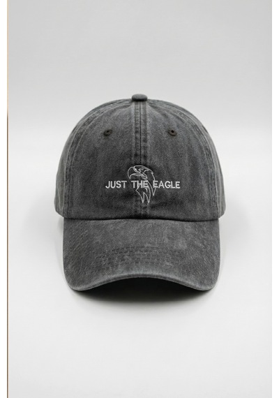 Woneagle Vintage Yıkamalı Unisex Füme "just The Eagle" Şapka Füme Füme