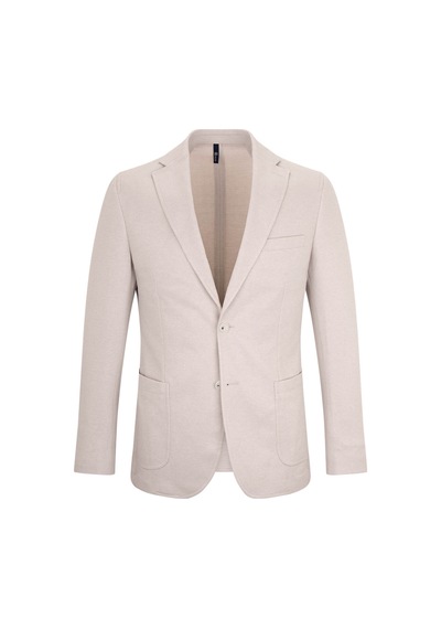 Hatemoğlu Taş Comfort Fit Mono Yaka Klasik Ceket 36281 Taş