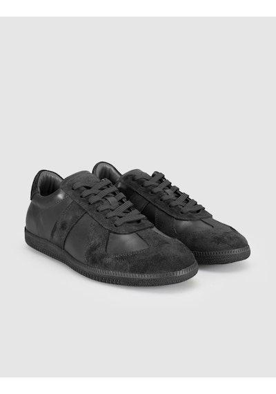 Siyah Süet Deri Kadın Sneaker