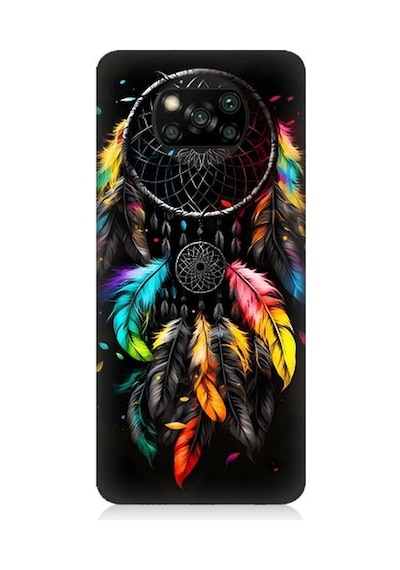 Xiaomi Poco X3 Uyumlu Renki Dream Catcher Düş Kapanı Desenli Silikon Kılıf