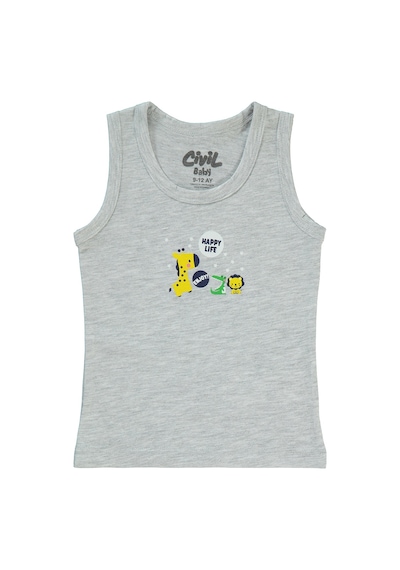 Civil Baby Erkek Bebek Atlet 9-18 Ay Gri 77330779223w1 Gri