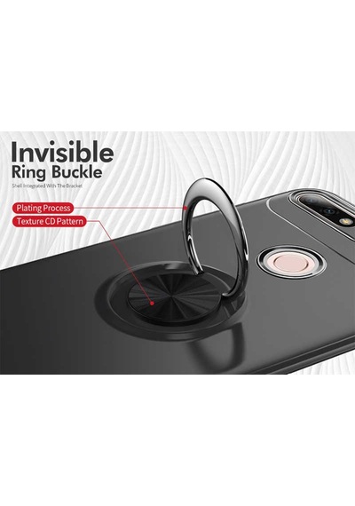 Huawei Y7 2018 Kilif Yüzüklü Magnetli Ravel Case 389753847